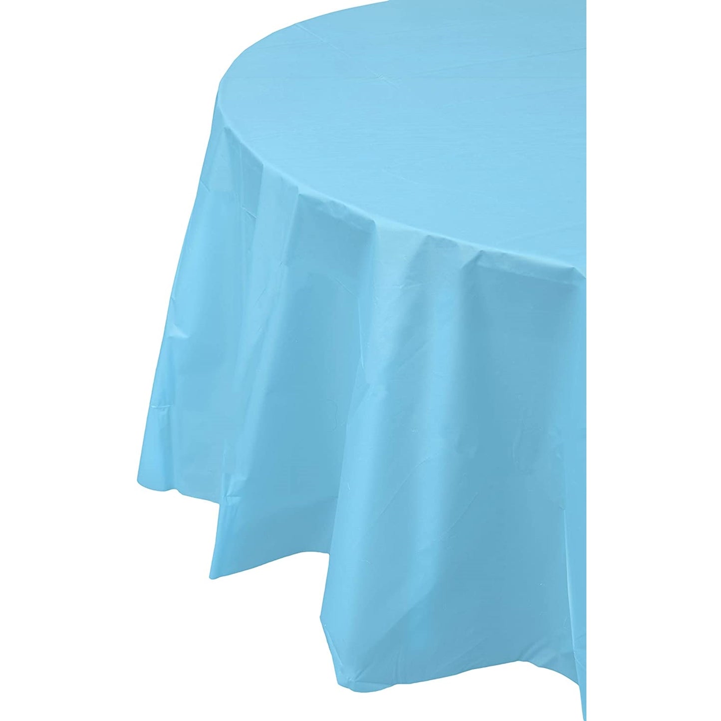 Premium Round Sky Blue Table Cover
