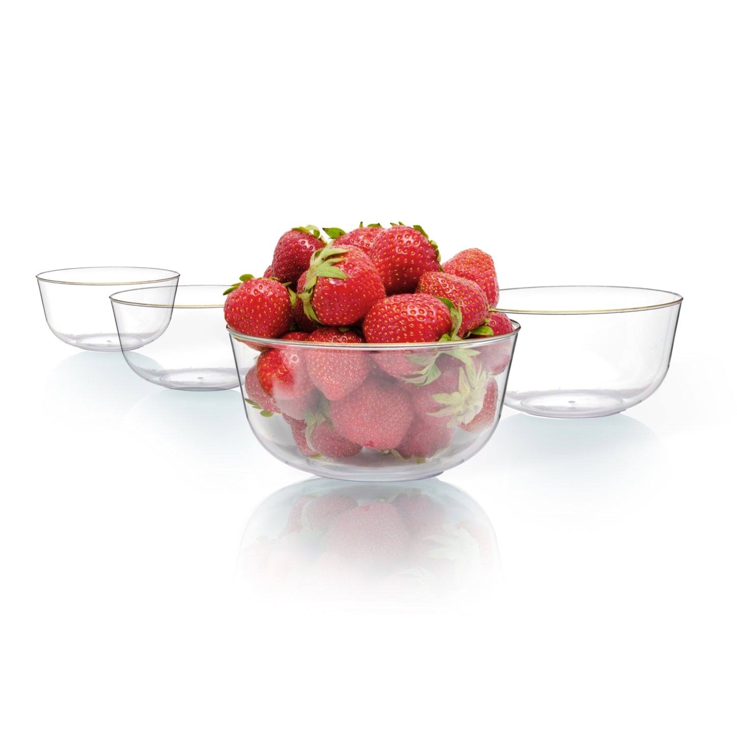 Trend Glass Look Gold Plastic Bowls - 10 Ct.