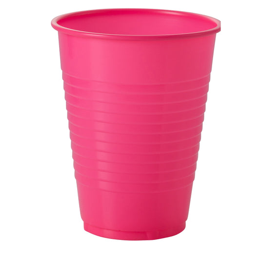 Case of 36 - 12 oz. Plastic Cups 16 ct. - Cerise