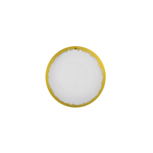8" Gold Scratched Design Plastic Plates (10)