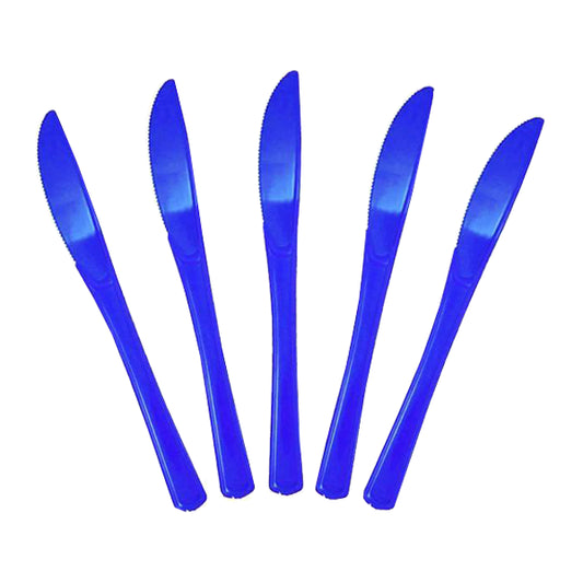 Case of 24 - Plastic Knives 50 ct. - Dark Blue
