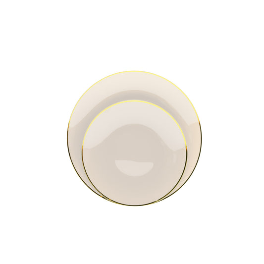 Case of 12 - 8" Classic Ivory Design Plates (10)