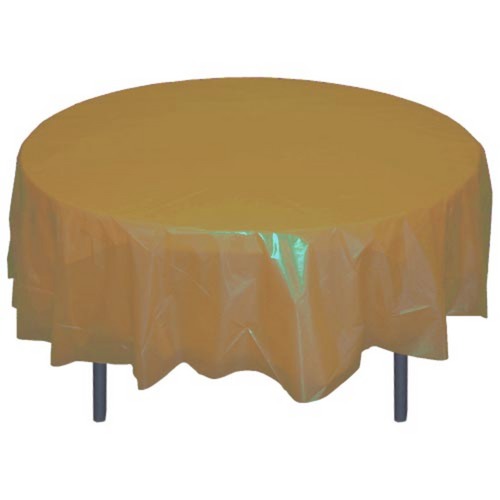 Round Gold Table Cover