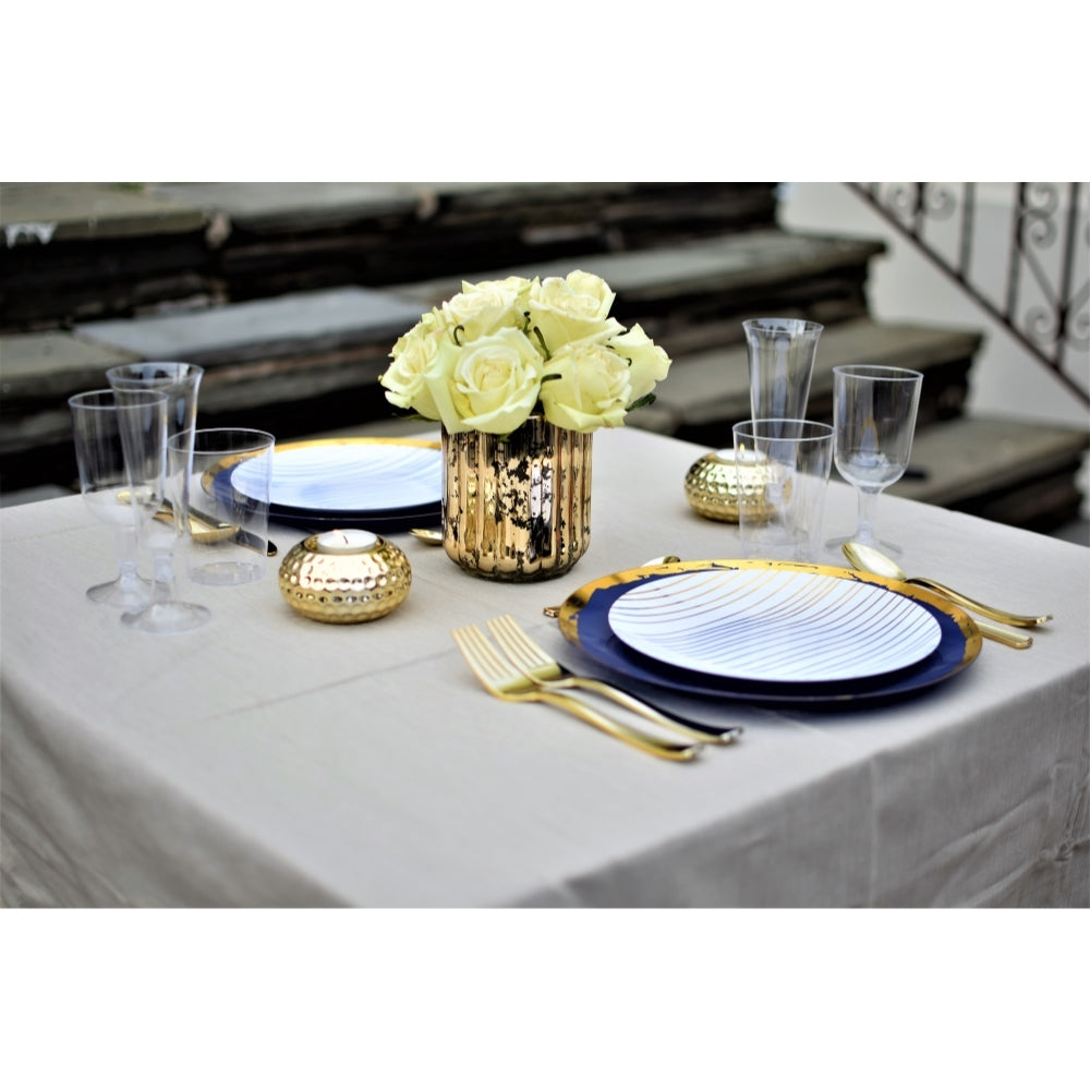 Case of 12 - 10" Glam Design Plastic Plates (10)