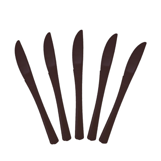 Heavy Duty Black Plastic Knives - 50 Ct.