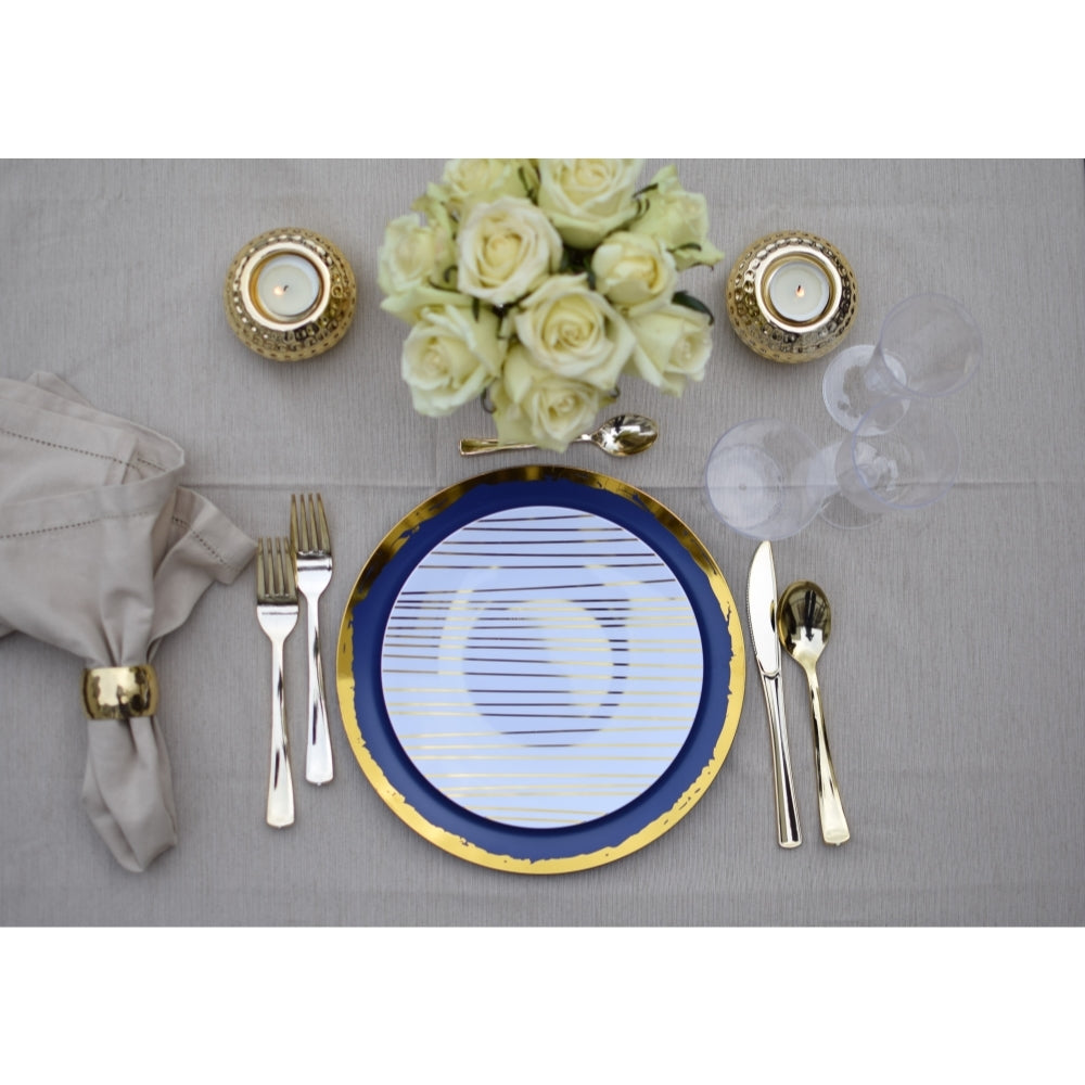 Case of 12 - 10" Glam Design Plastic Plates (10)