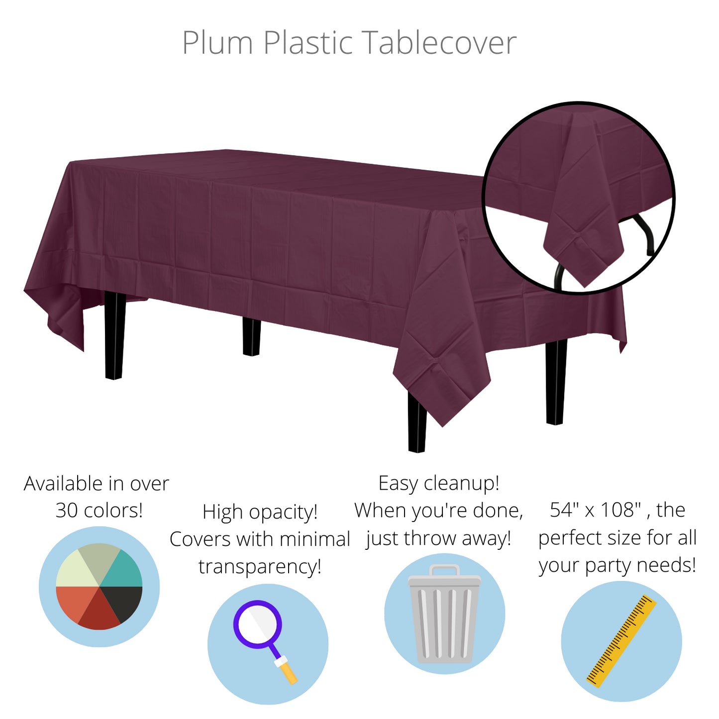 Plum Table Cover