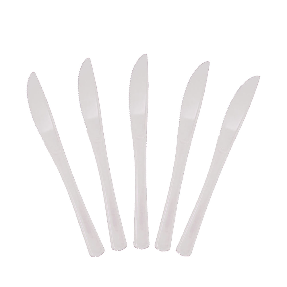 Heavy Duty Clear Plastic Knives - 50 Ct.