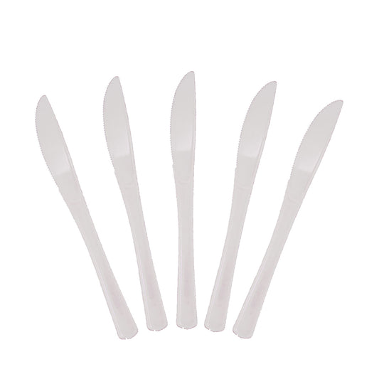 Heavy Duty Clear Plastic Knives - 50 Ct.