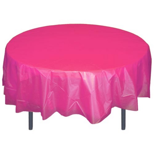 Round Cerise Table Cover