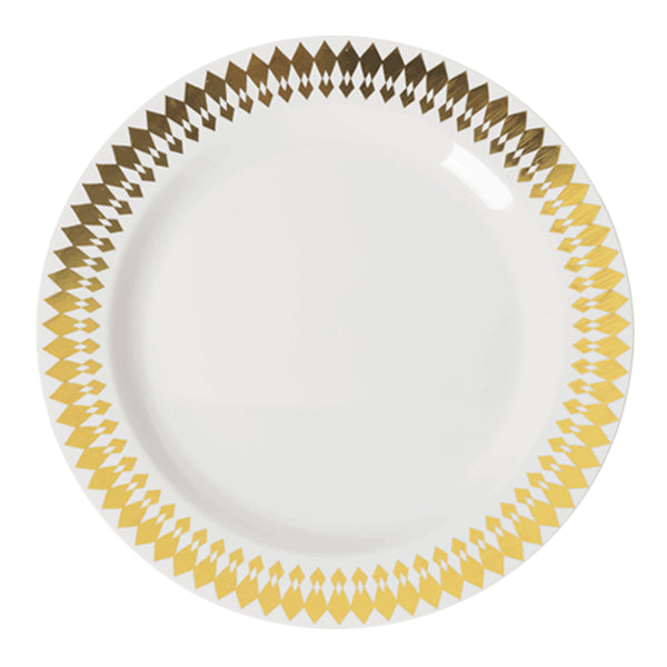 Case of 12 - 10.25" Gold Brilliance Premium Plates - 10 ct.