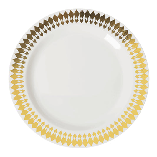 Case of 12 - 10.25" Gold Brilliance Premium Plates - 10 ct.