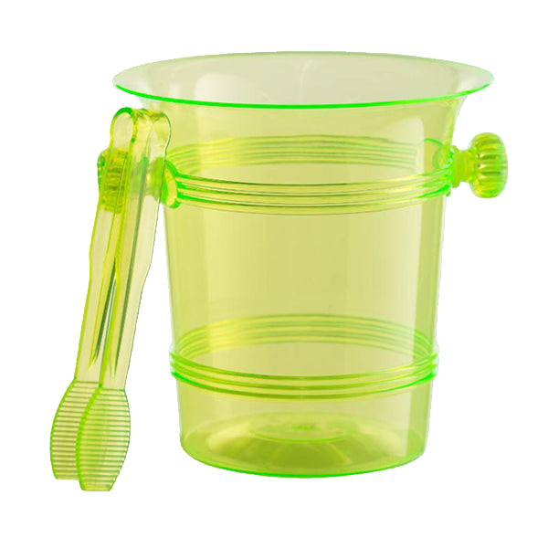 Case of 36 - 6" x 6" Ice Bucket - Lime Green