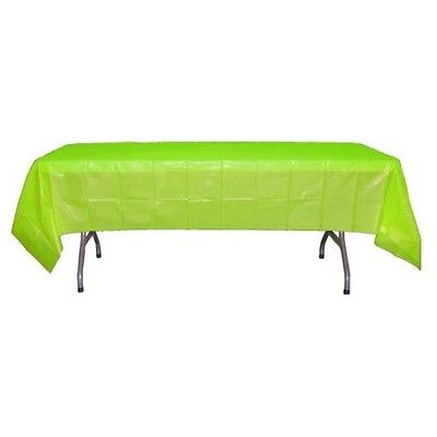 Lime Plastic Table Cover 54" X 108" Case Of 96