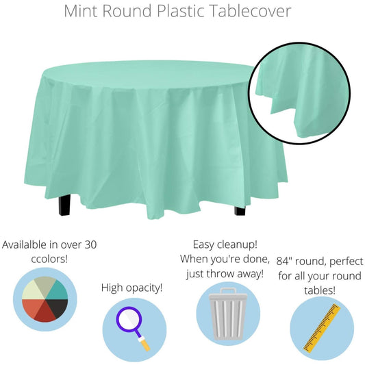 Case of 96 - *Premium Quality* 84" Round - Mint
