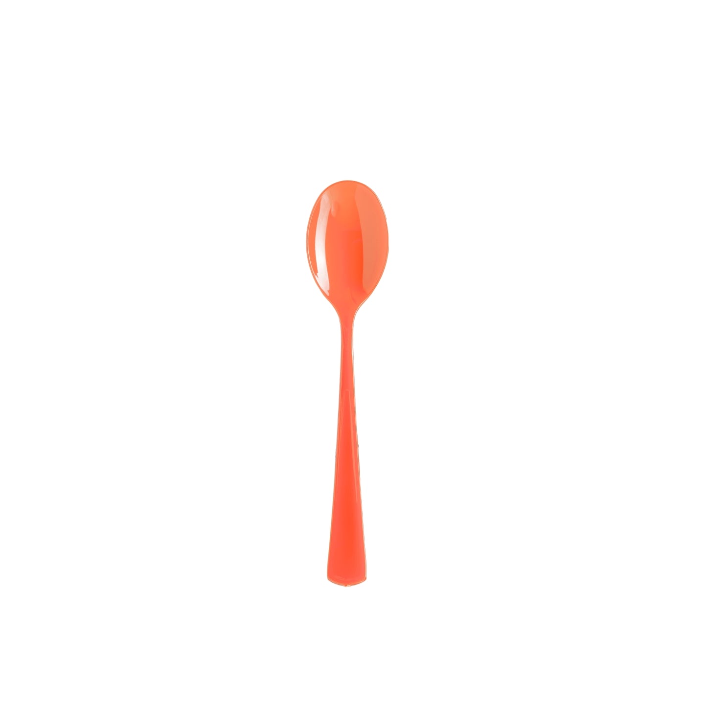 Heavy Duty Orange Plastic Spoons - 50 Ct.