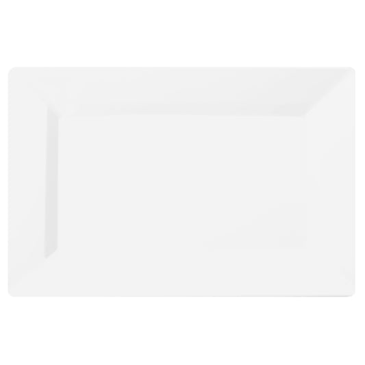 Case of 12 - 12.75" Clear Rectangular Plate - 10 ct.