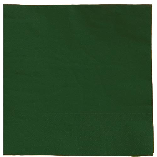 Dark Green Beverage Napkins - 50 Ct.