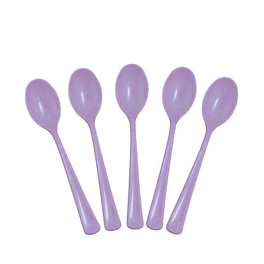 Case Of 24 - Plastic Spoons 50 ct. - Lavender