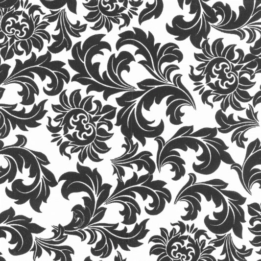 Classic Black Printed Paper Napkins - 20 Ct.