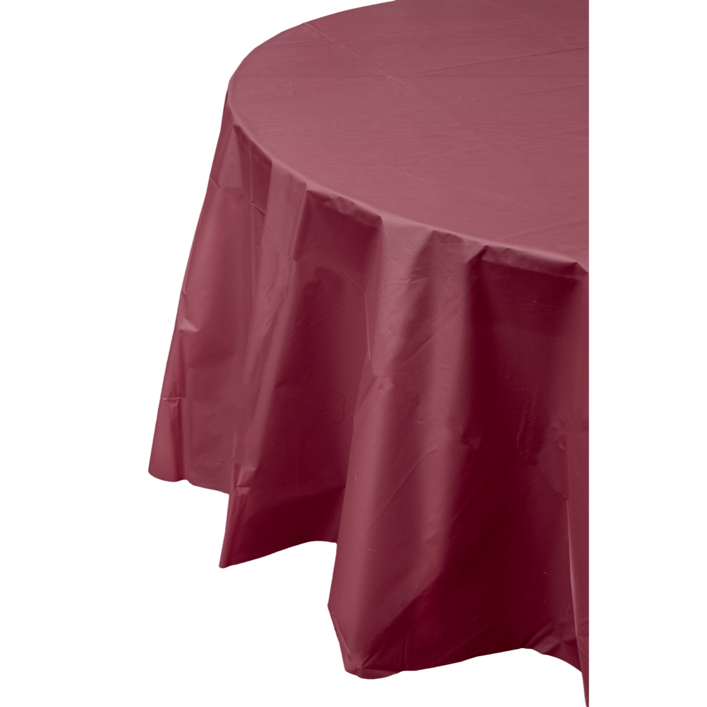 Premium Round Burgundy Table Cover