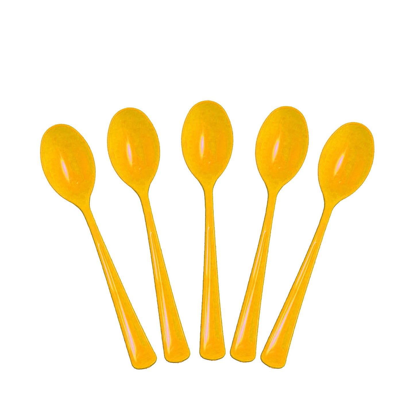 Case of 24 - Plastic Spoons 50 ct. - Yellow