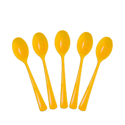 Case of 24 - Plastic Spoons 50 ct. - Yellow