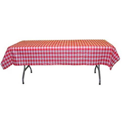 Red Gingham Table Cover