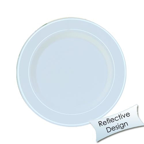 Case of 12 - 7.5" Silver Line Premium Plates - 10 ct.