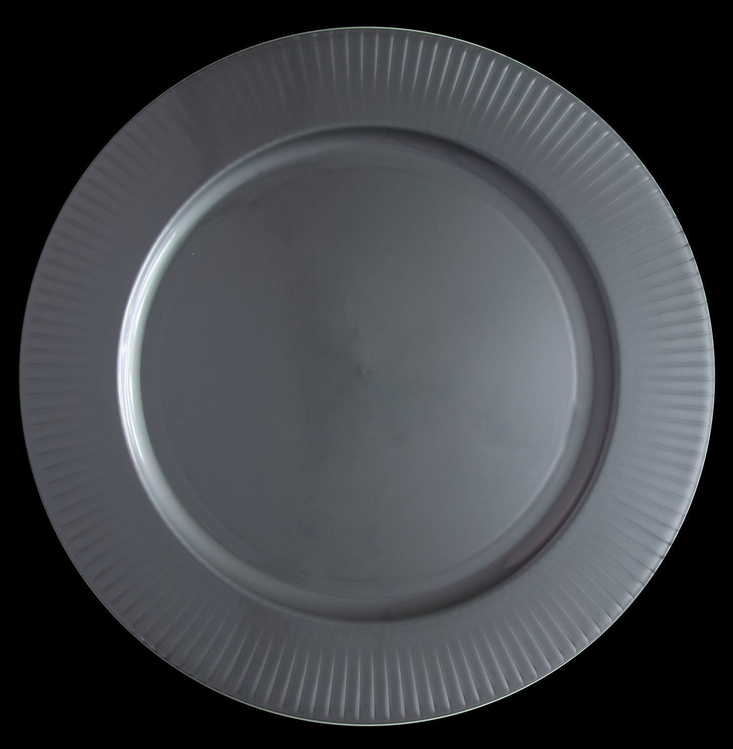14.25" Silver Round Charger Plates- 25 Pack