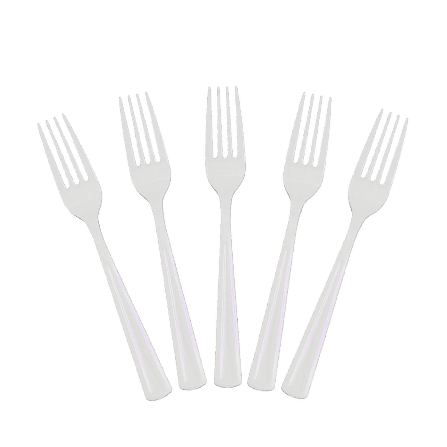 Heavy Duty Clear Plastic Forks - 50 Ct.