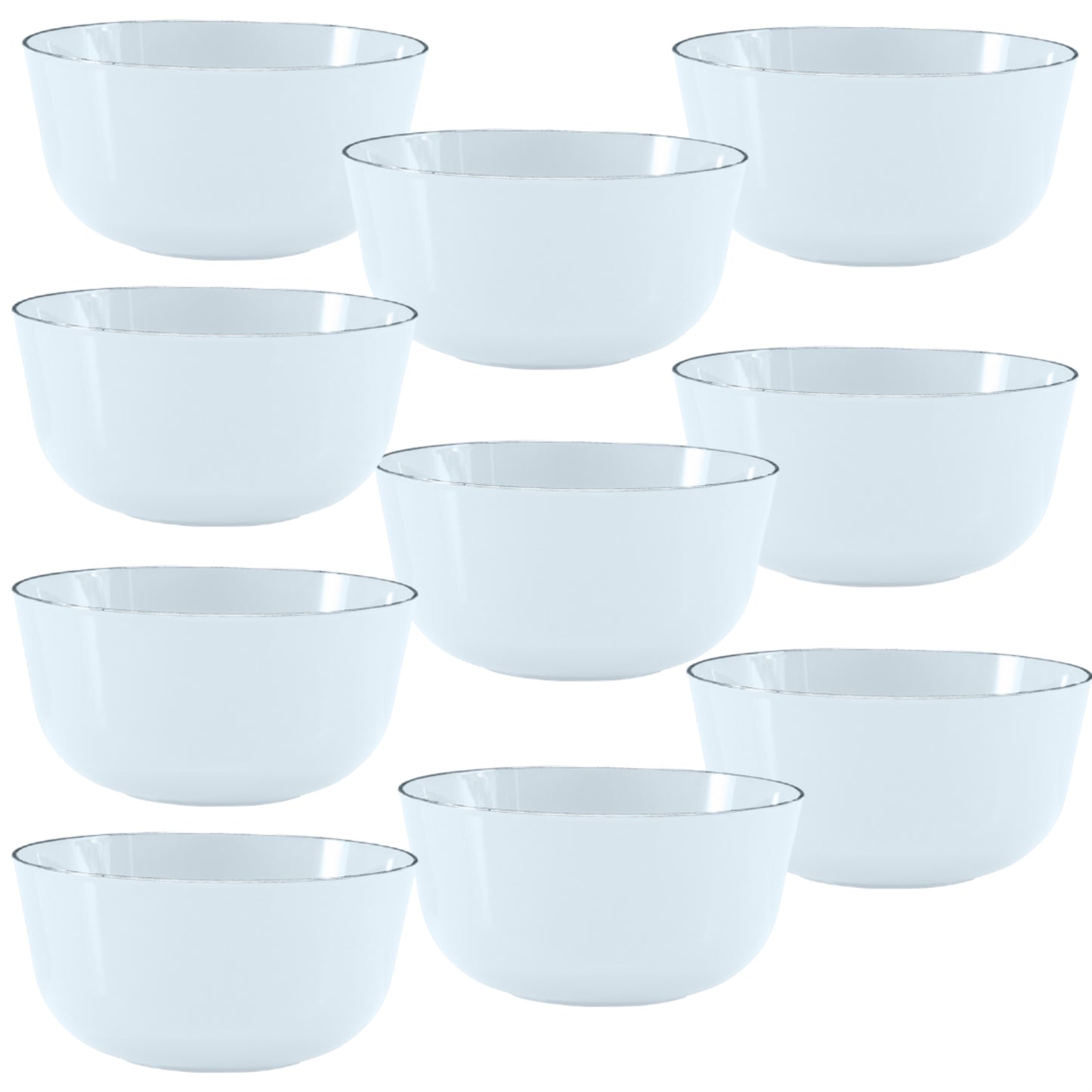 Trend Glass Look Gold Plastic Bowls - 10 Ct.
