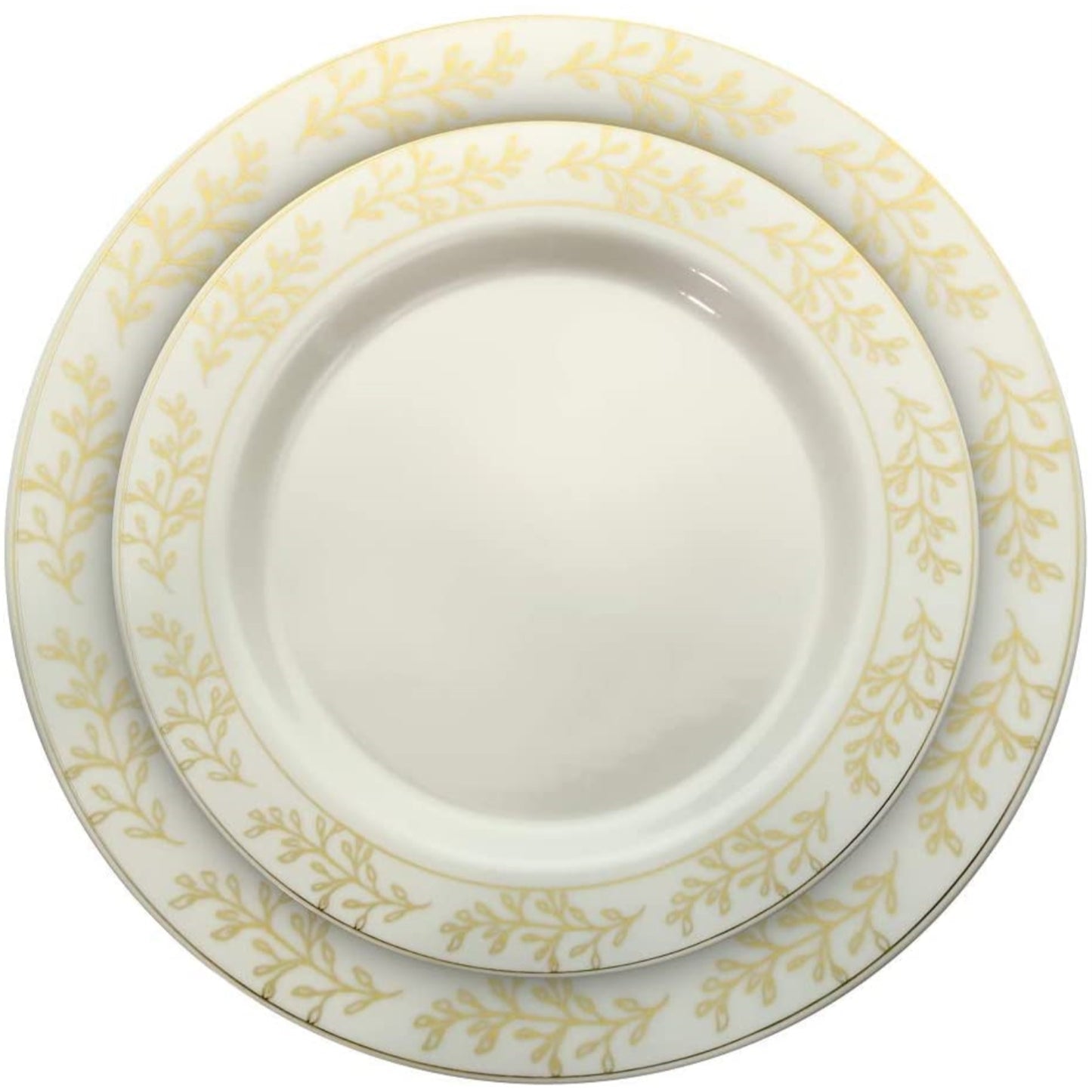 Case Of 4 - Gold Leaf Plates Combo Pack - 30/30