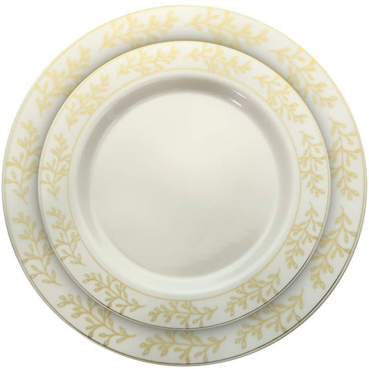 Case Of 4 - Gold Leaf Plates Combo Pack - 30/30