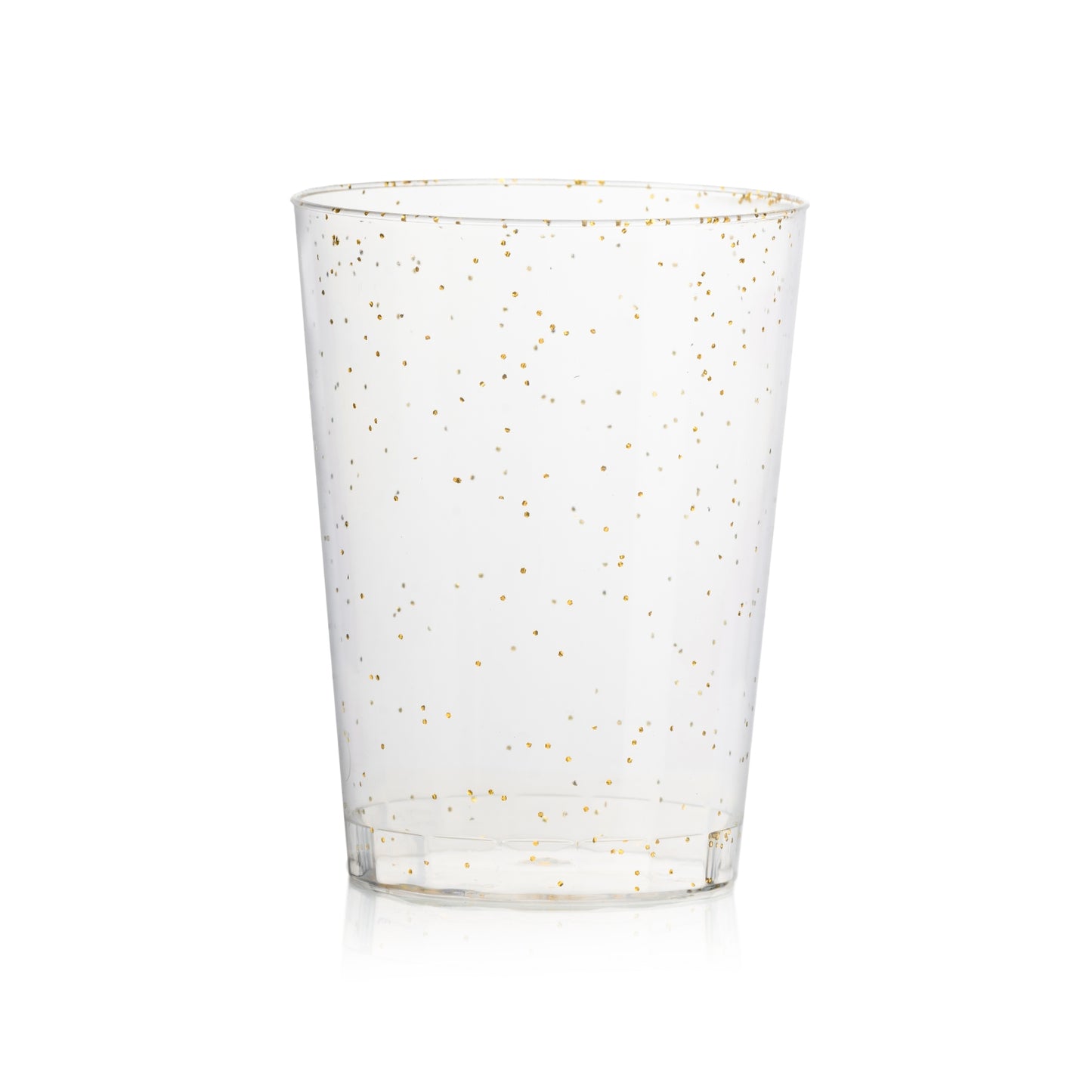 10 Oz. Gold Sparkle Plastic Tumblers - 20 Ct.