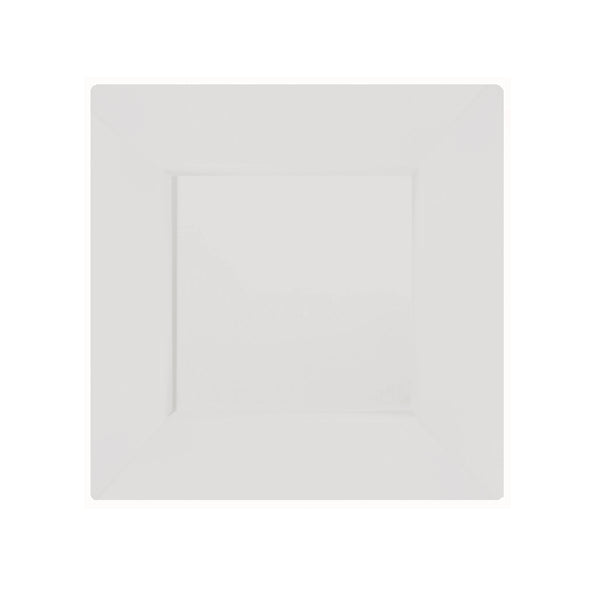 Case of 12 - 6.5" Ivory Square Plates - 10 ct.