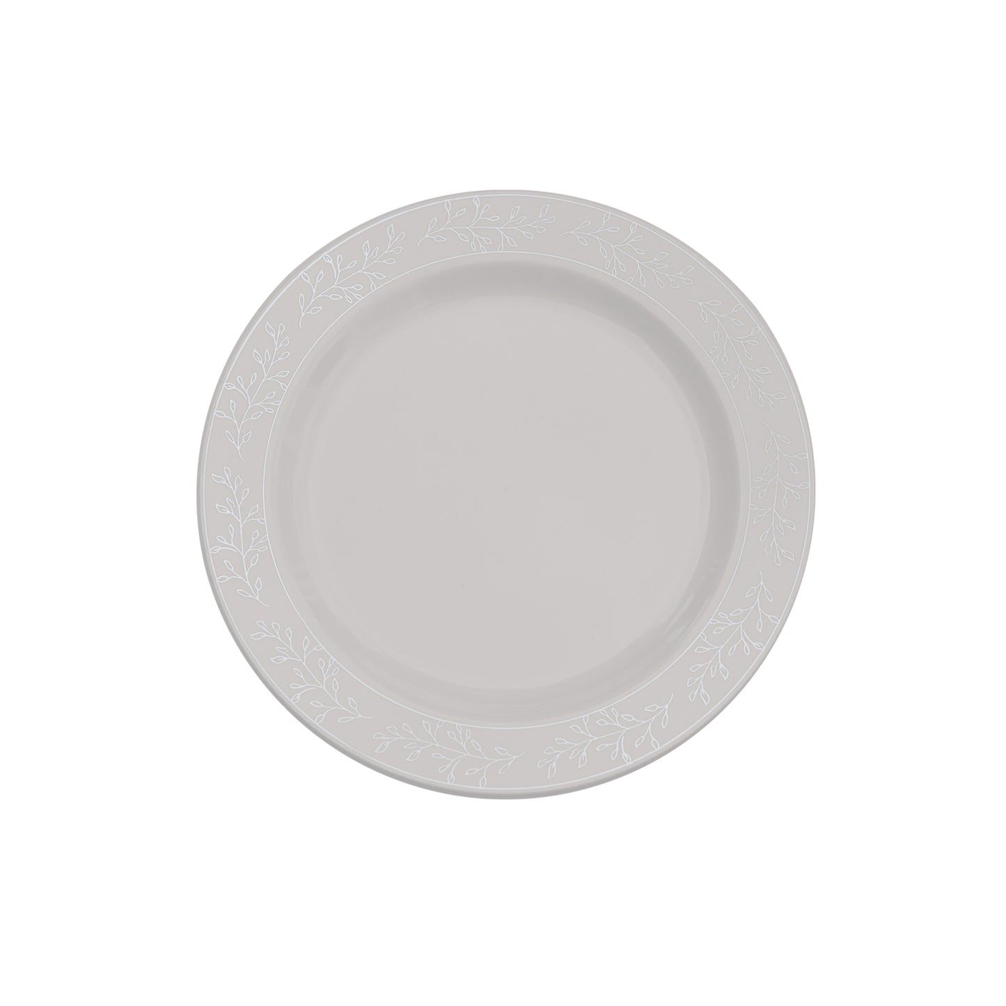 Case of 12 - 7.5" Silver Leaf Premium Plates - 10 ct.