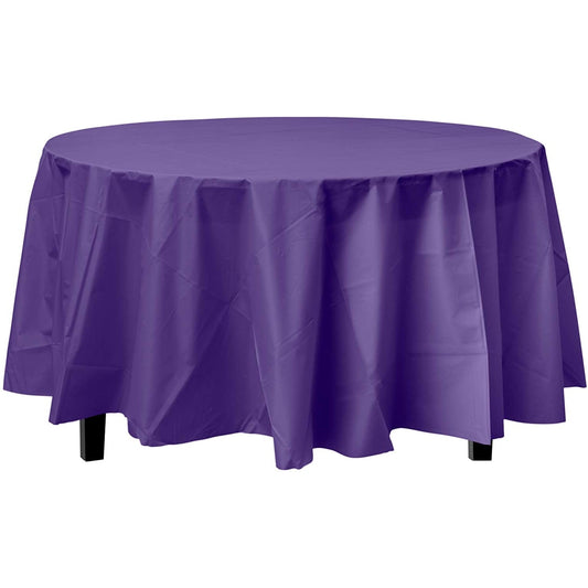 Premium Round Purple Table Cover