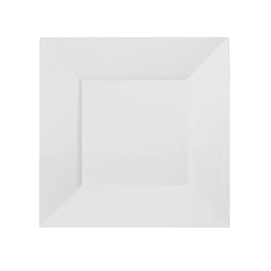 8 In. White Square Plates - 10 Ct.