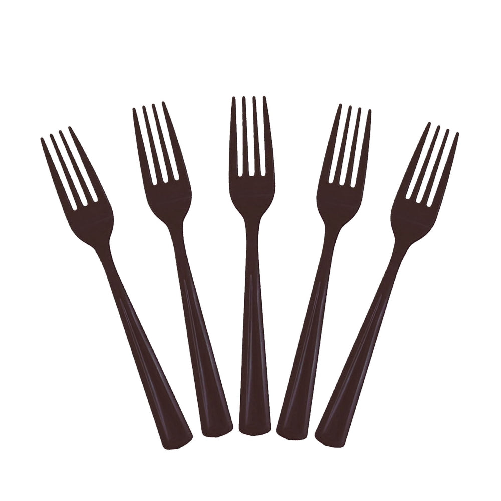 Heavy Duty Black Plastic Forks - 50 Ct.