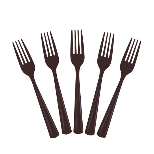 Heavy Duty Black Plastic Forks - 50 Ct.
