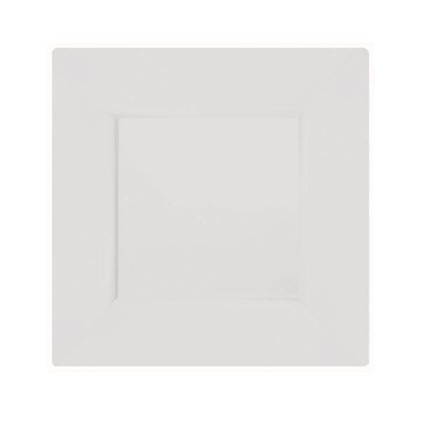 Case of 12 - 8" Ivory Square Plates - 10 ct.