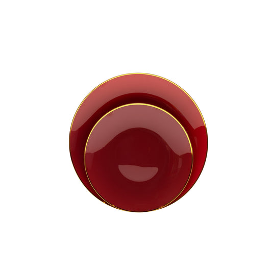 Case of 12 - 10" Classic Burgundy Design Plates (10)