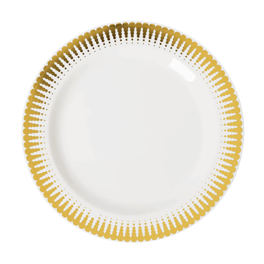 Case of 12 - 9" Gold Radial Premium Plates - 10 ct.