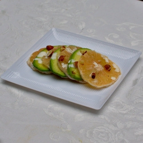 7.5 In. White Zen Design Plates - 10 Ct.