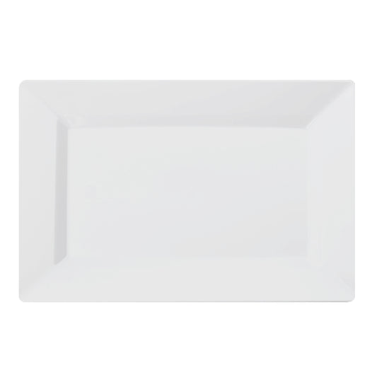 11.5 In. White Rectangular Plates - 10 Ct.