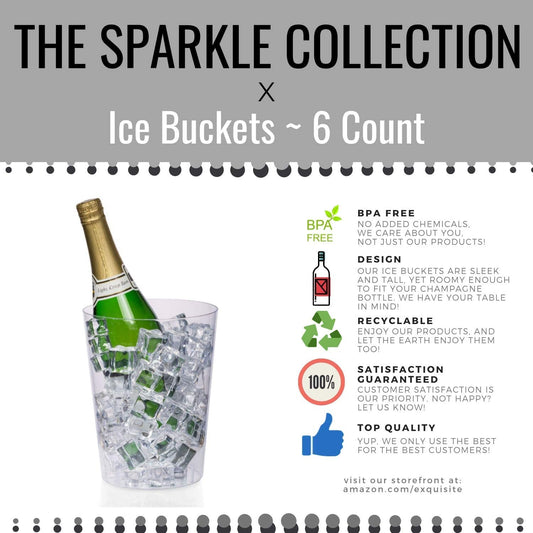 Case of 48 - Clear Ice Bucket