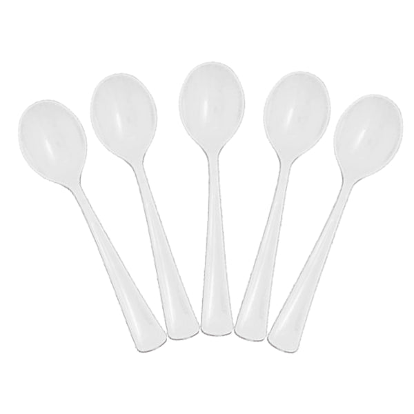 Heavy Duty Clear Plastic Spoons - 50 Ct.