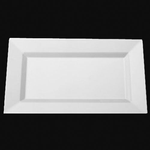 11.5 In. White Rectangular Plates - 10 Ct.
