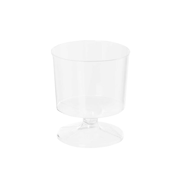 Case of 24 - 2 oz. Clear Stemmed Mousse Cup - 20 count